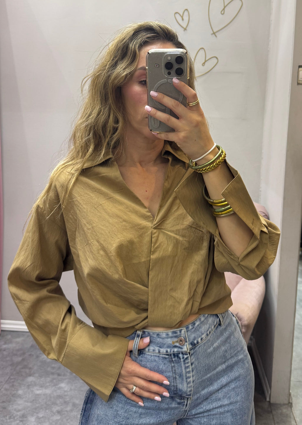BLUSA COLOR TABACO