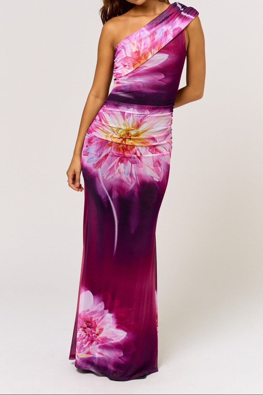 VESTIDO MESH CON FLORES