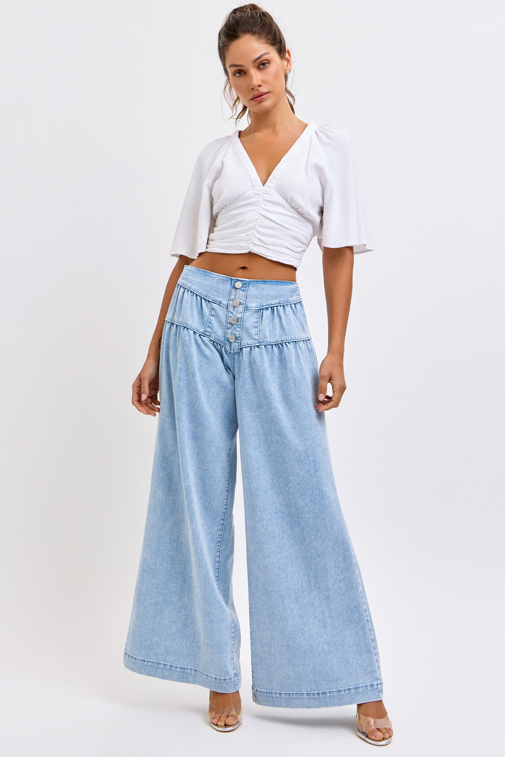 JEANS 4 BOTONES FALDON