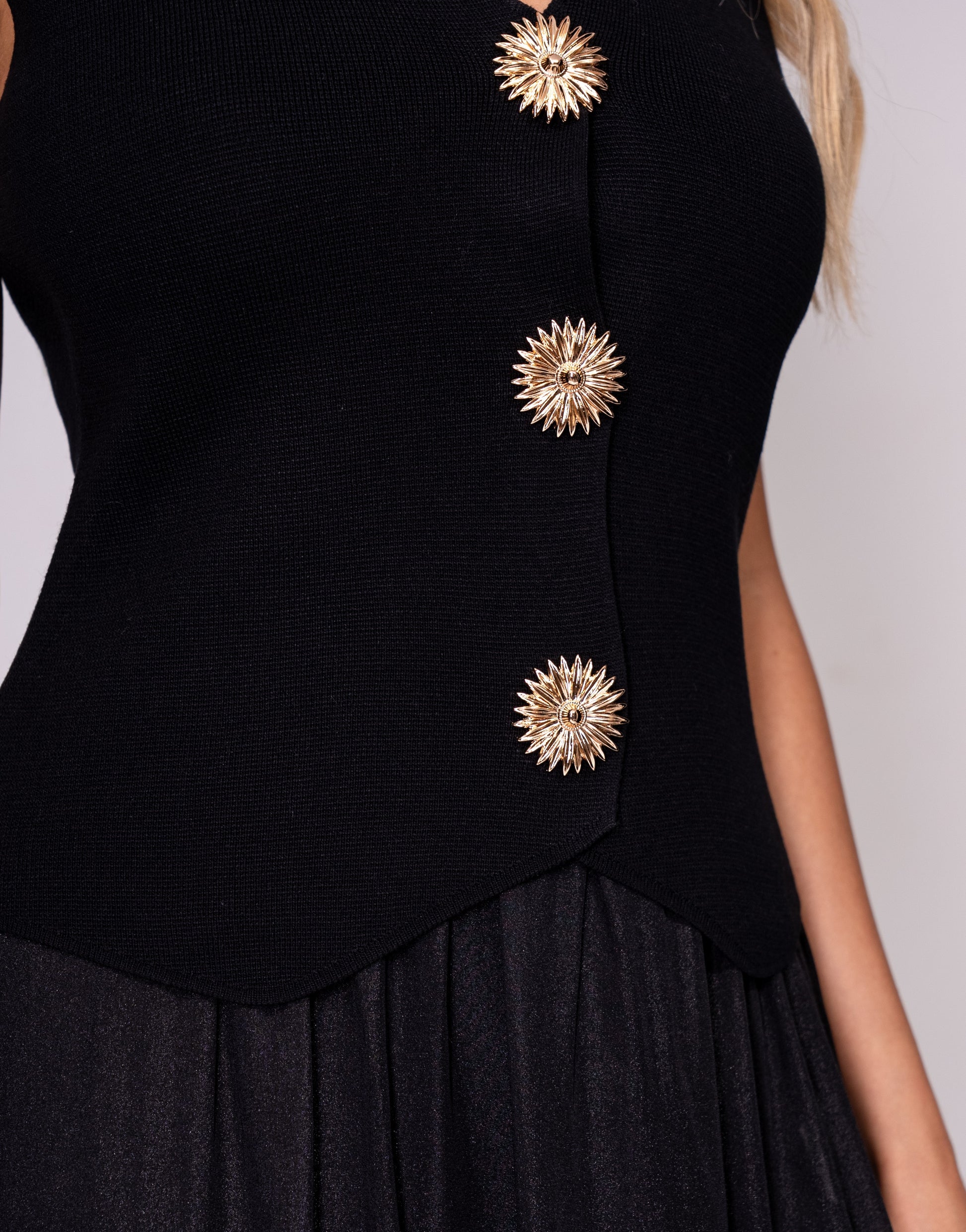 SET DE FALDA LARGA CON TOP TEJIDO