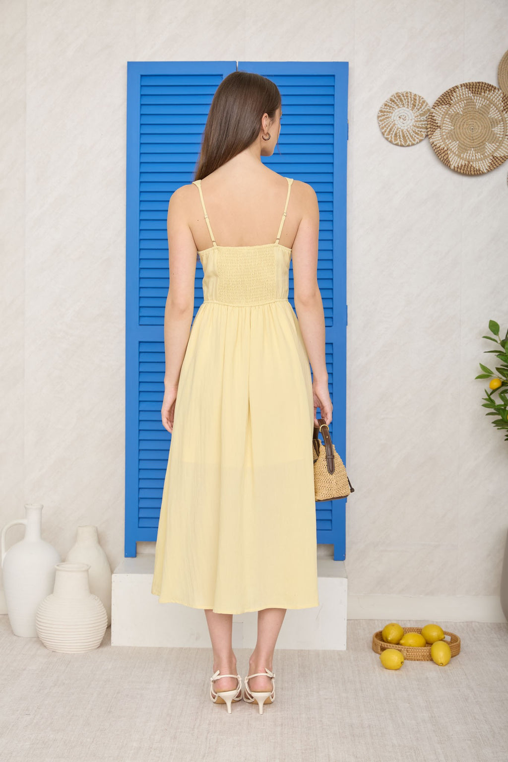 VESTIDO MIDI AMARILLO