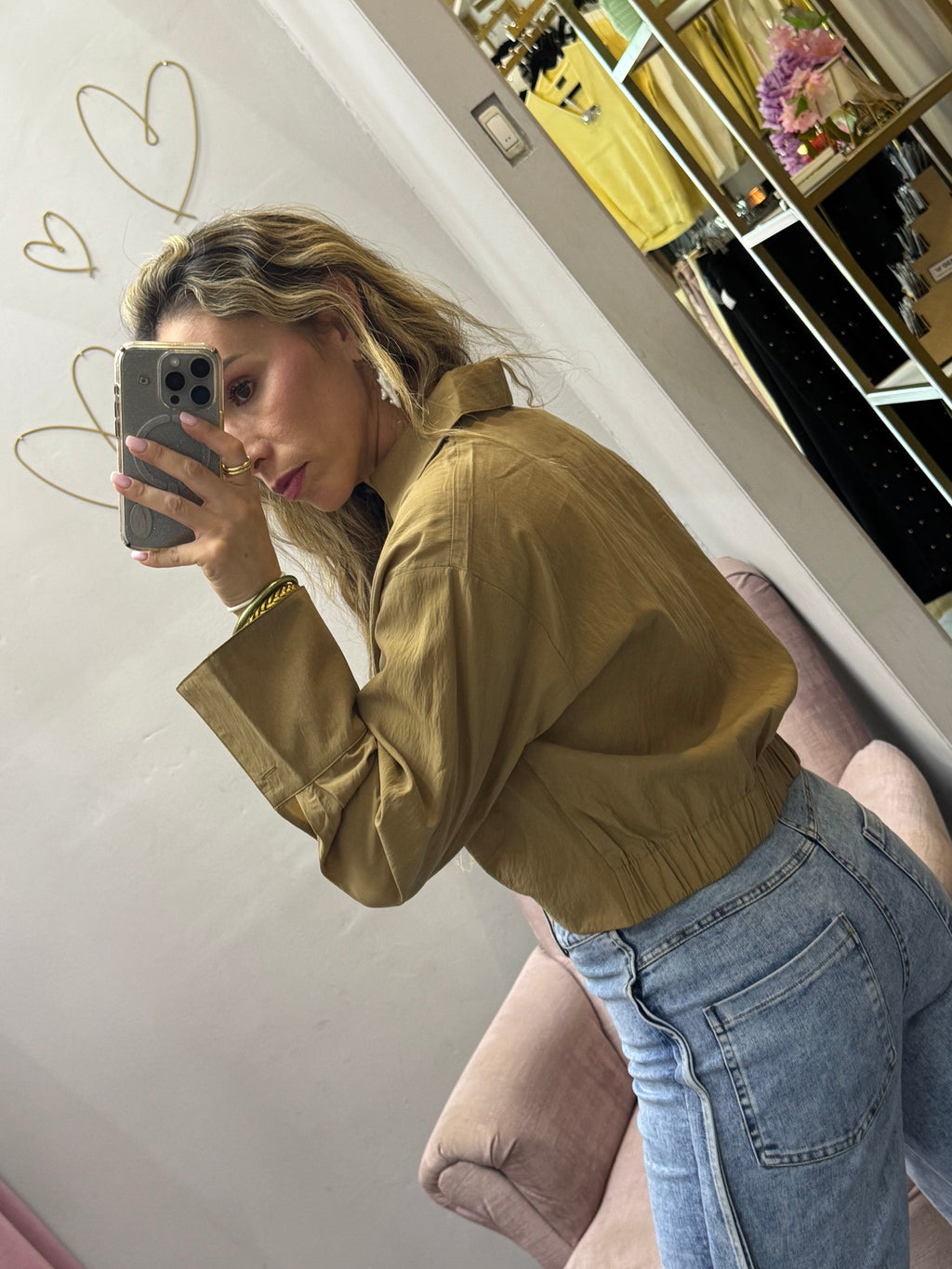 BLUSA COLOR TABACO