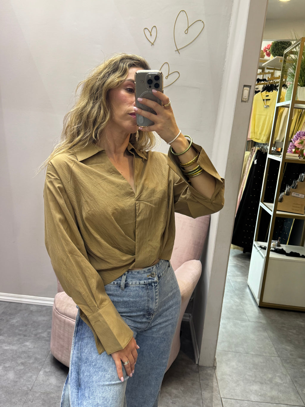 BLUSA COLOR TABACO
