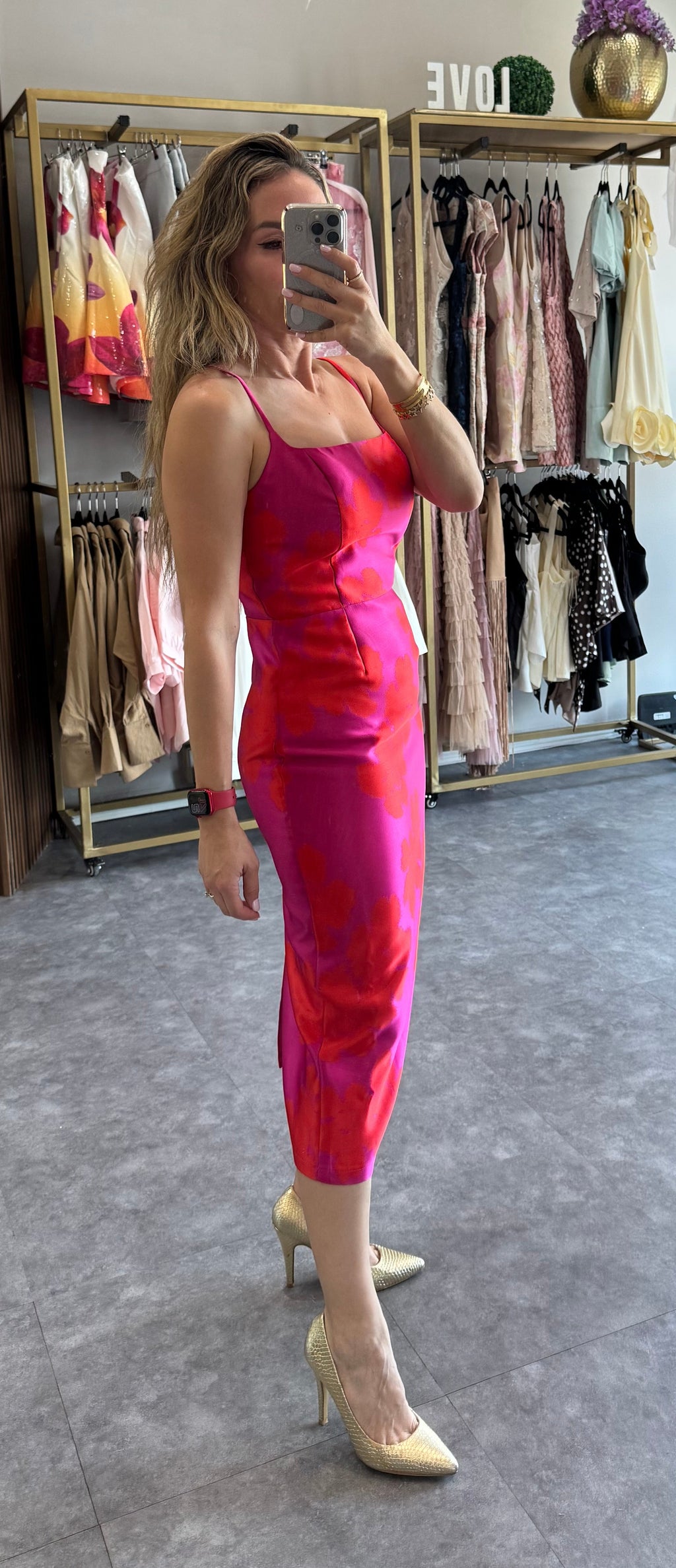 VESTIDO MIDI FLORES