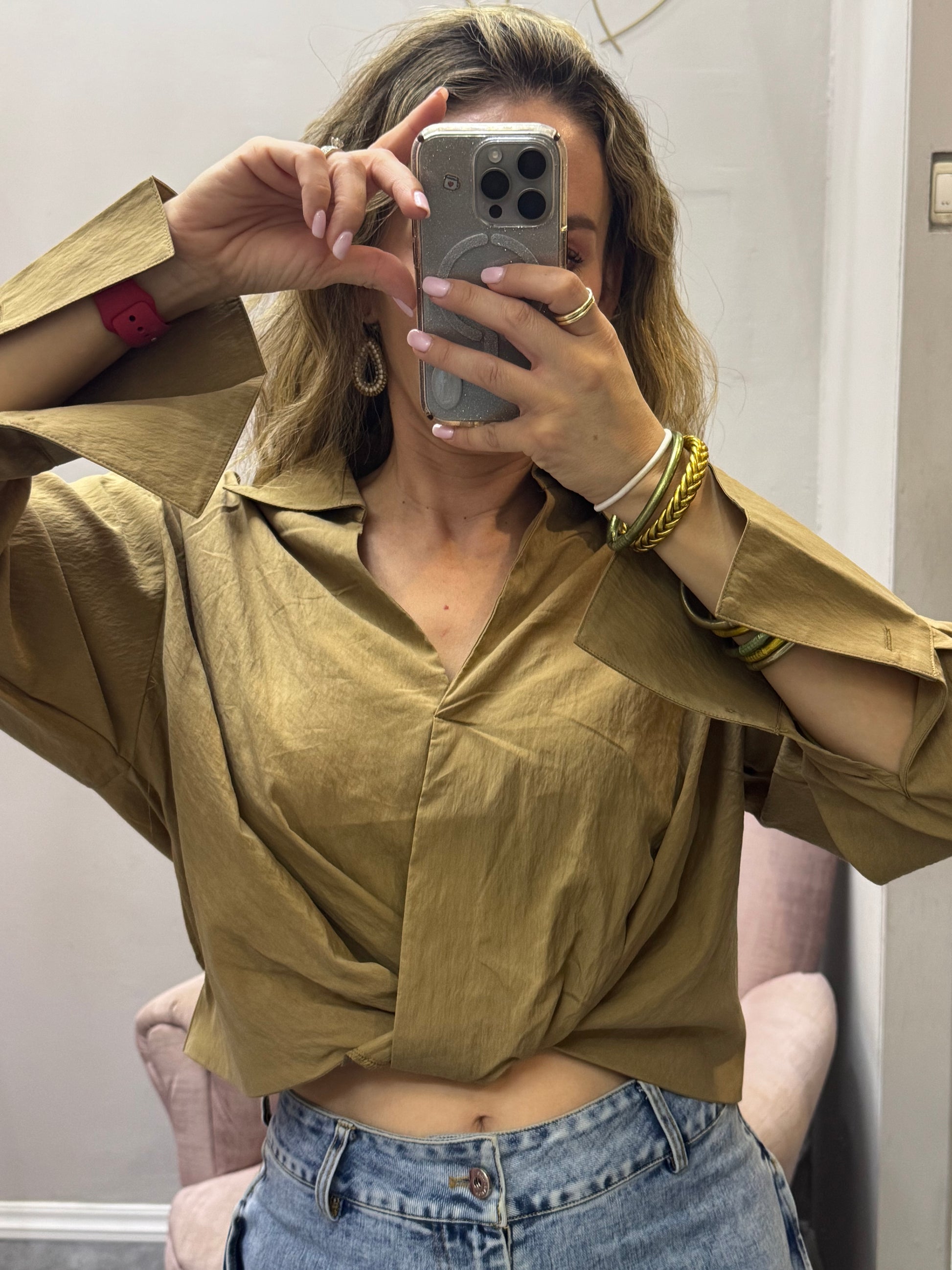 BLUSA COLOR TABACO