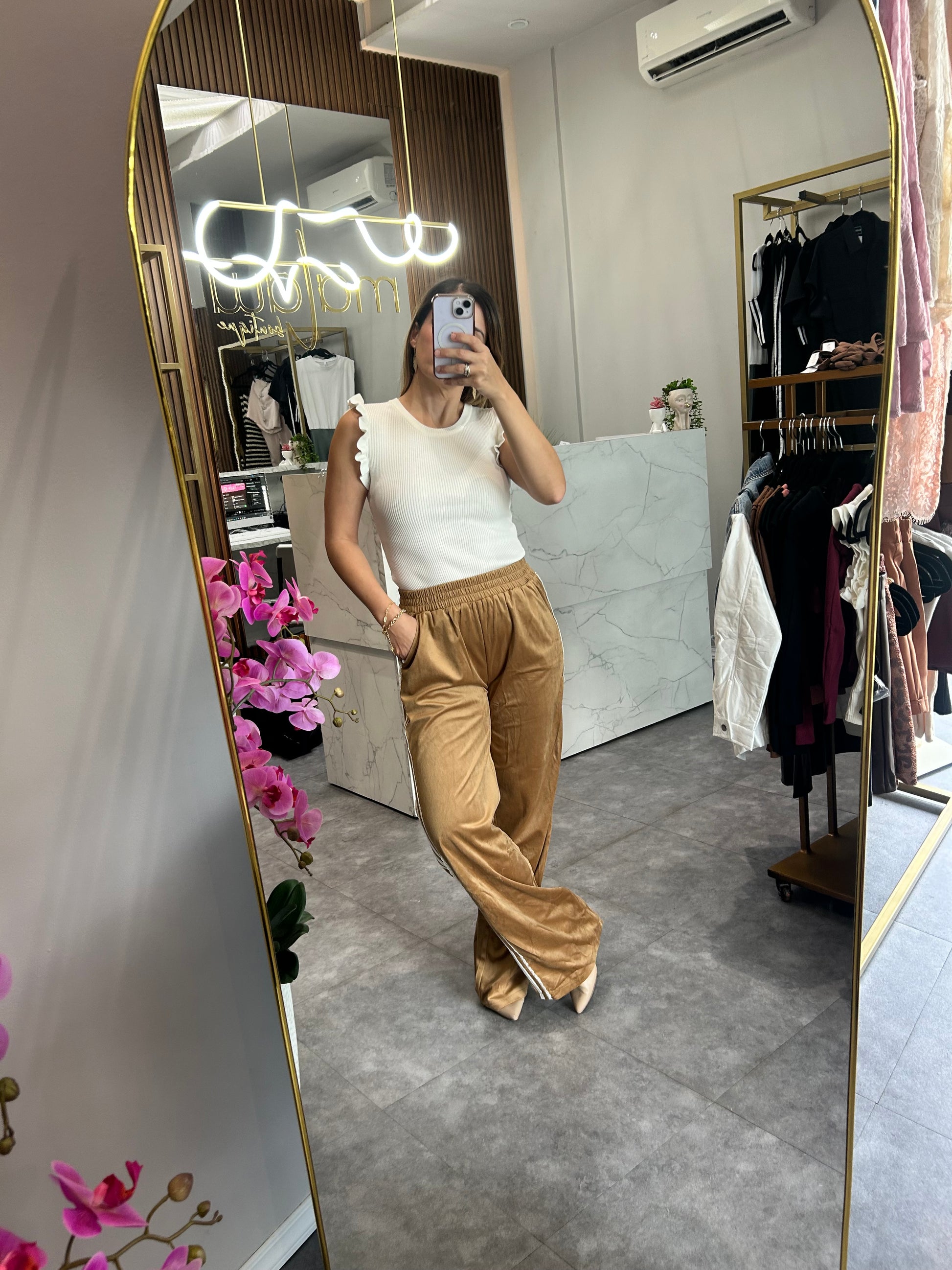 PANTS TERCIOPELO ORO