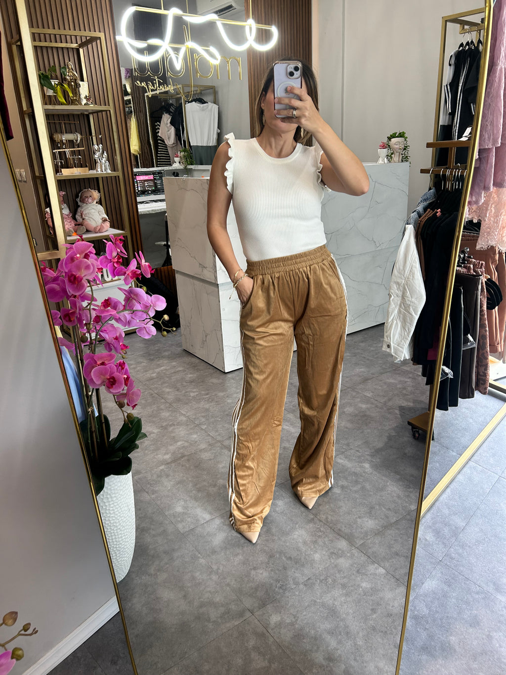 PANTS TERCIOPELO ORO