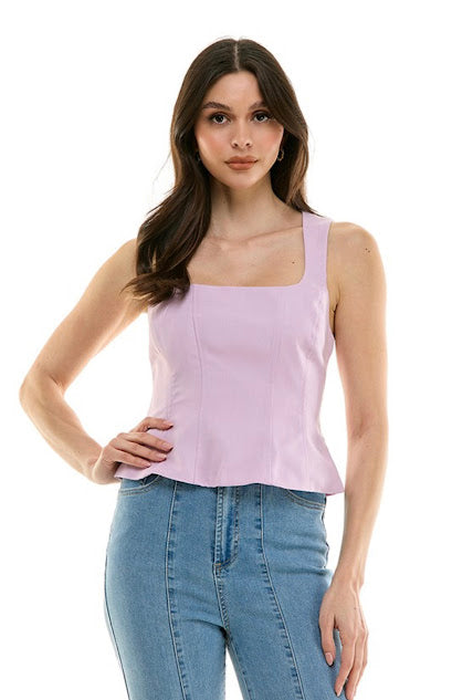Blusa tipo corset
