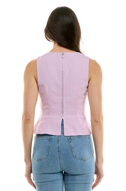 Blusa tipo corset
