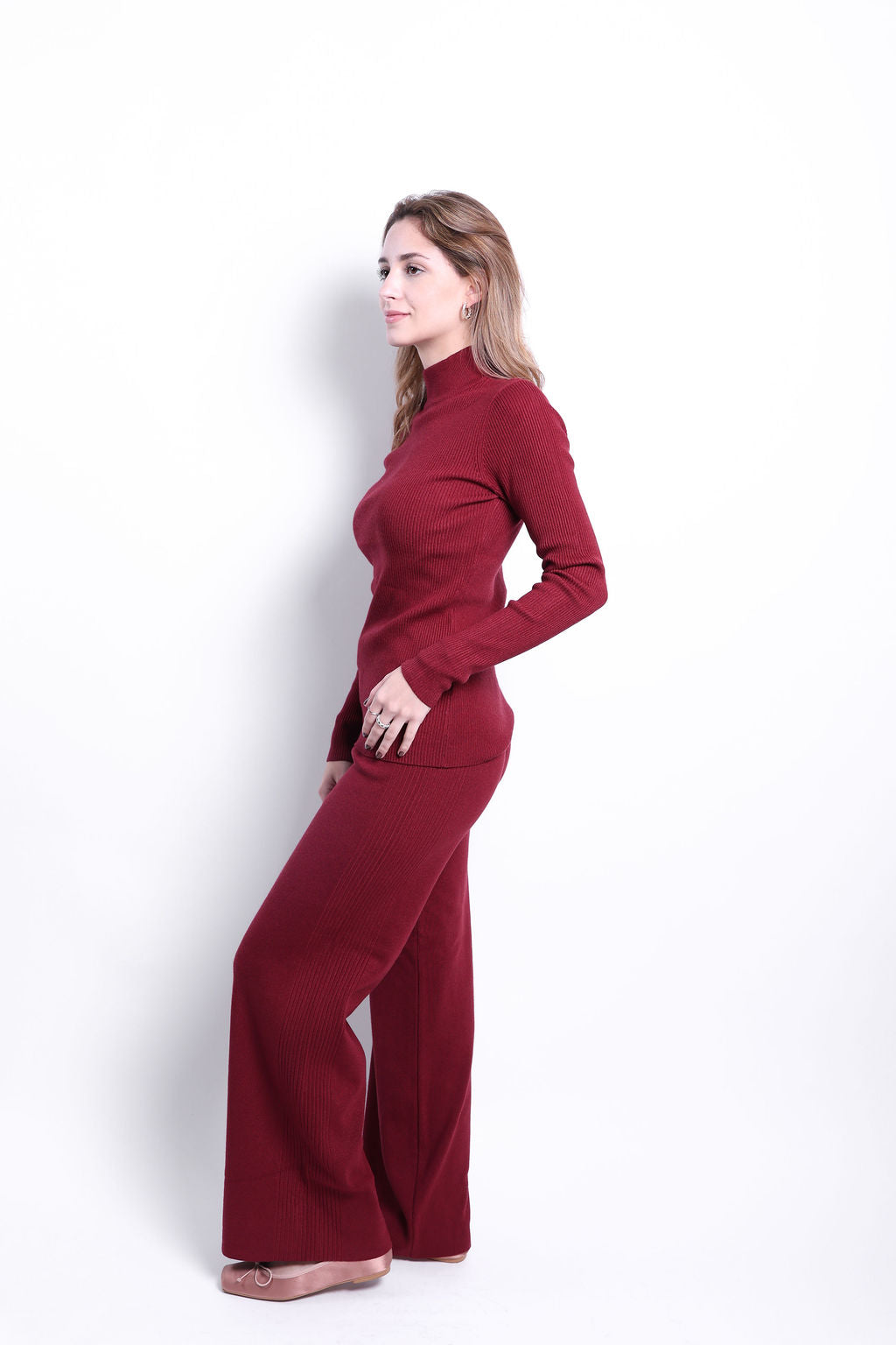 SET DE PANTS CON BLUSA  CUELLO REDONDO