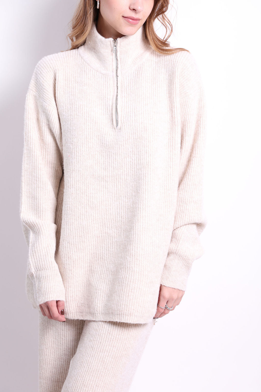 SET DE PANTS BLUSA CON ZIPER