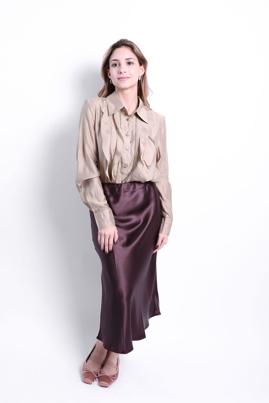 BLUSA OLANES EN EL PECHO