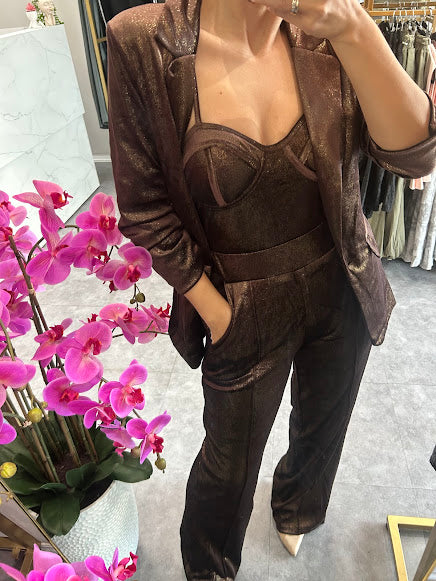 Set de 3 piezas de terciopelo