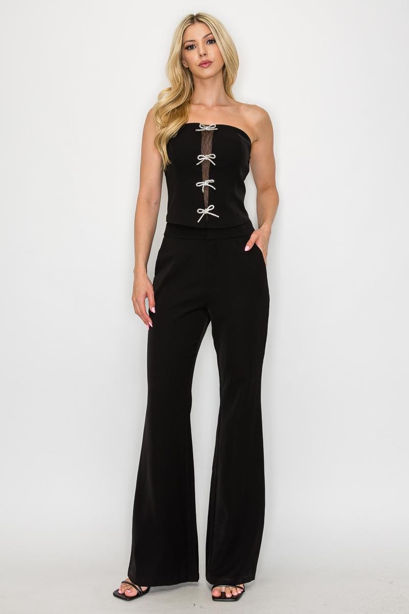 Set de pantalon con top straple