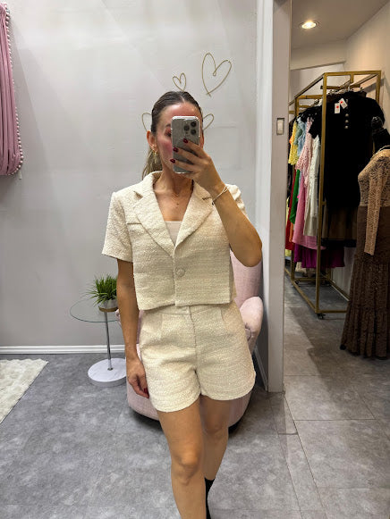 Set de Short con saco corto